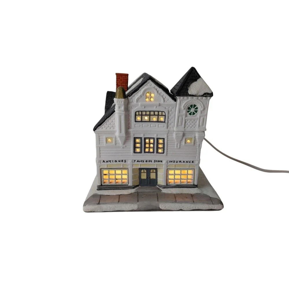 Hawthorne Village Rockwell's Christmas in Stockbridge 79843 Antique Shop Box COA